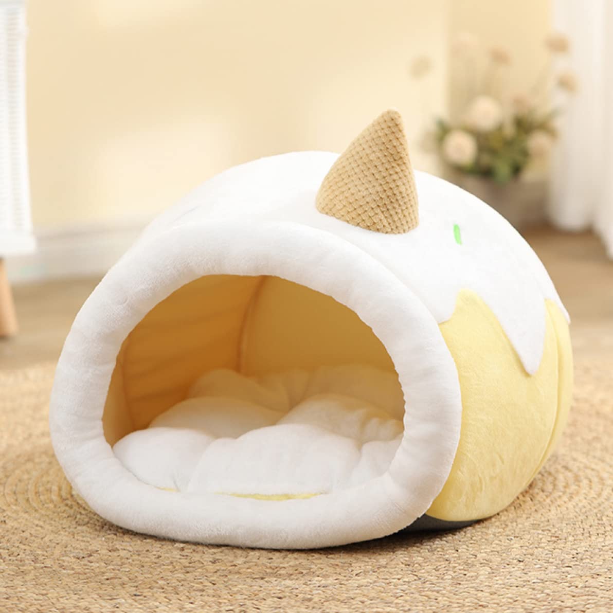 Amazon | [JUI3N] ペットベッド ペットハウス 犬 猫 ベッド 猫ハウス