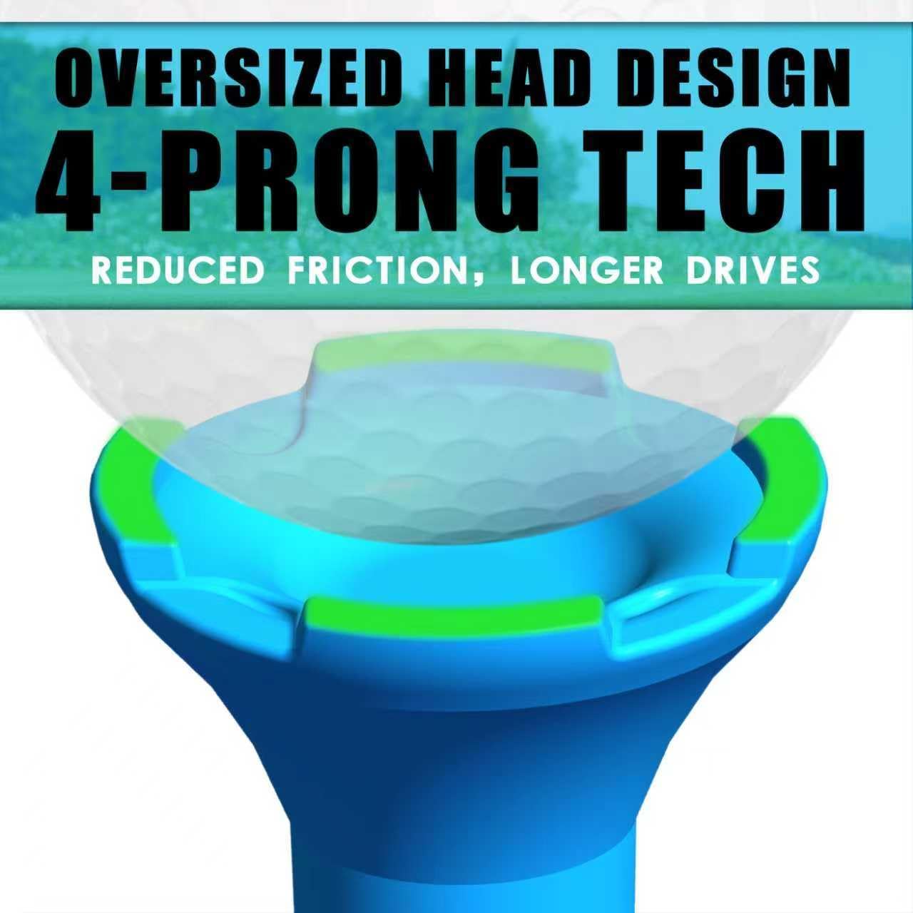 High Perfomance Material Golf Tees, Unbreakable & Stability Professional Golf Tees, Perfect Tee Height at Every Shot Golf Tees 110 Pack -Orange