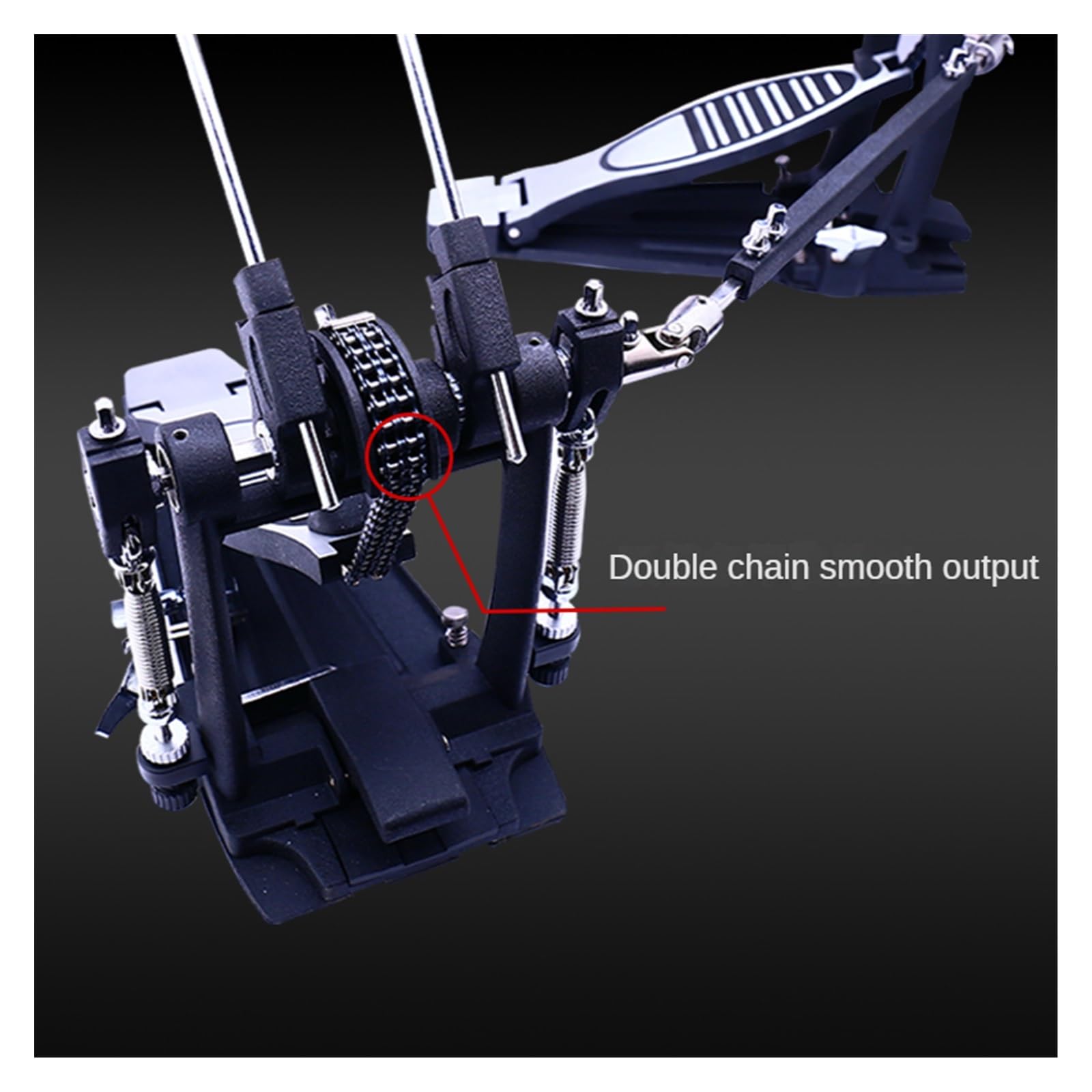 Pédale de grosse caisse Kit De Batterie Double Pédale Tread Hammer Double Chaîne Tambour Pédale Drumstick Drummer