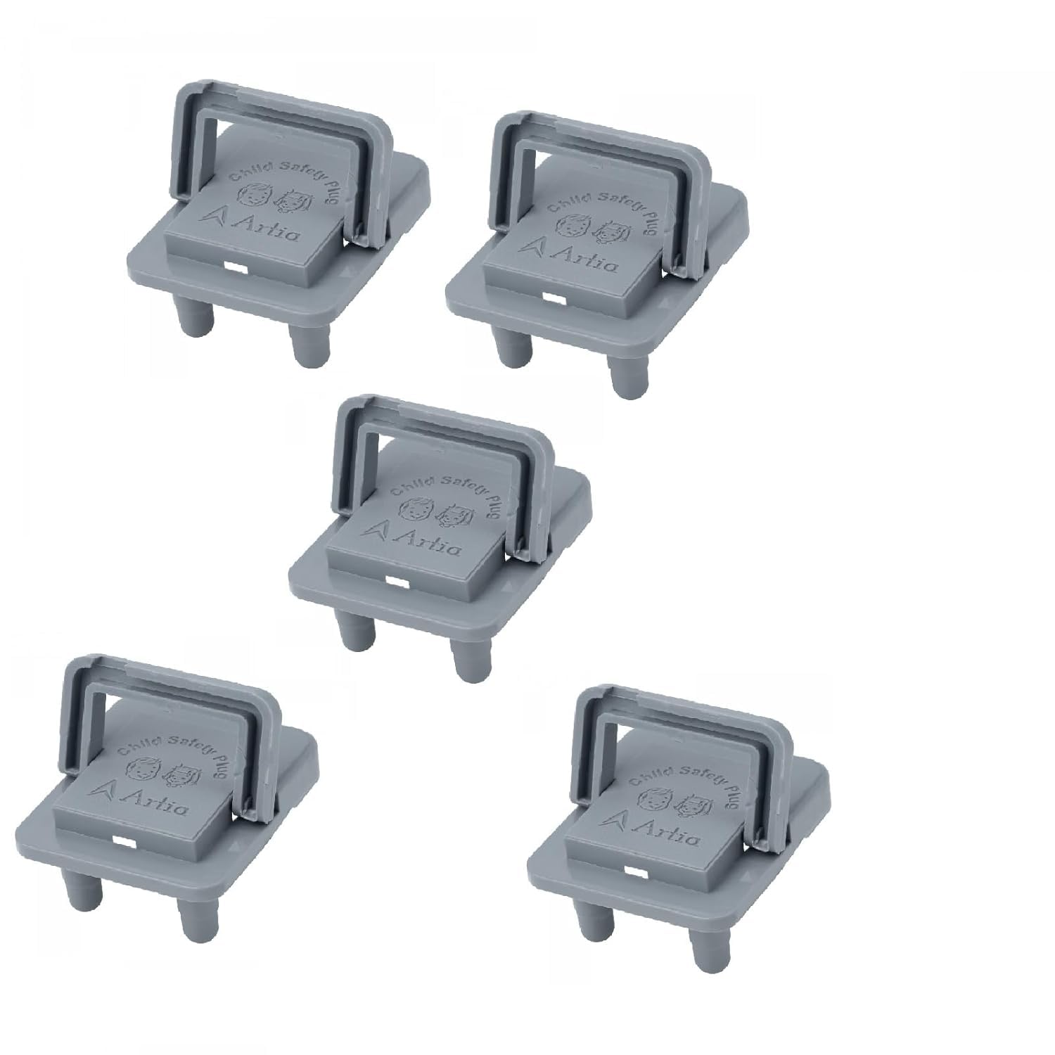 5 Pc's Baby Safety Electric Socket Plug Cover Guards with Handle