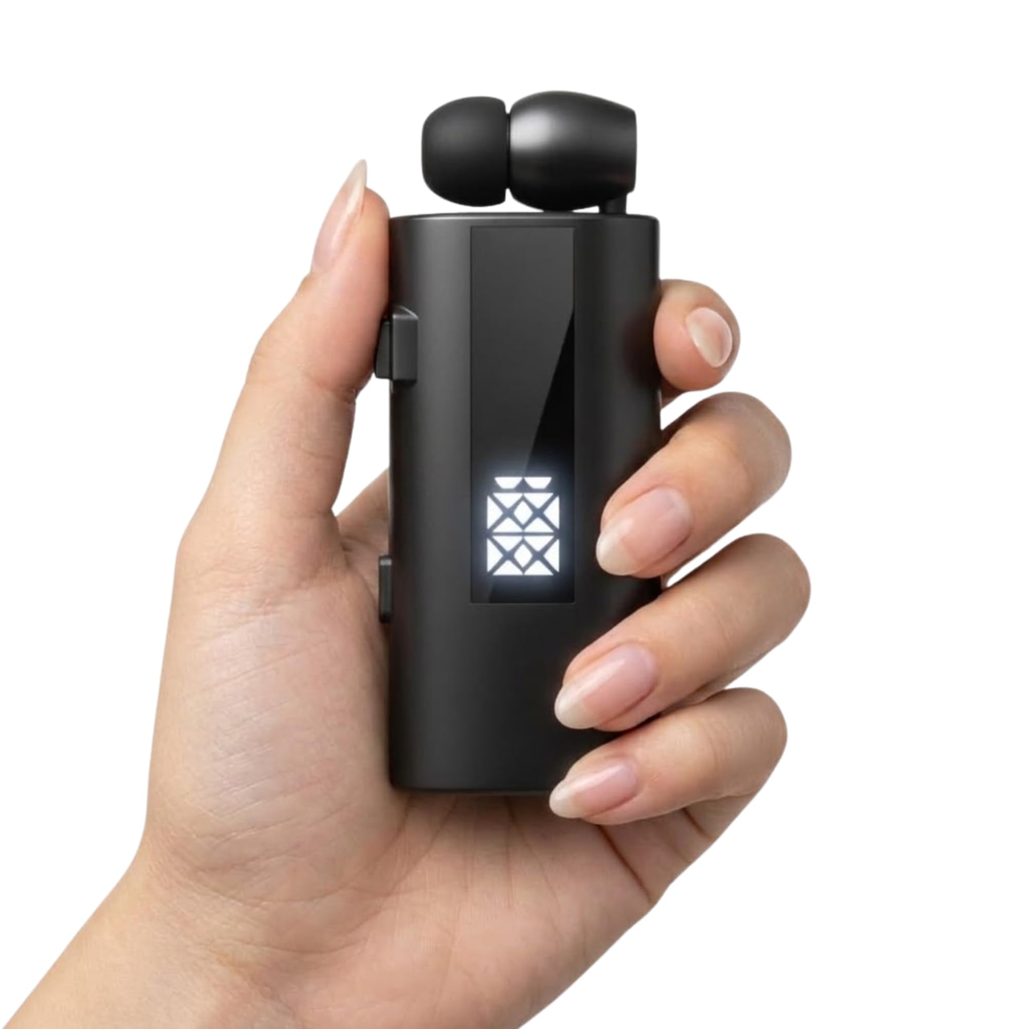 drumstone toprated 𝟏𝟓𝐘𝐫 𝐖𝐚𝐫𝐫𝐚𝐧𝐭𝐲 wireless bluetooth earphone with collar clip, single ear earpiece with noise cancellation for driving, office and hands-free calling, bluetooth earphone