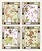 Little Jungle Jilly - Pink and Green Jungle Animal Nursery Art Prints (8"x10", (4) Set of Four)