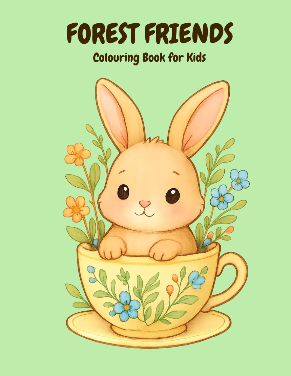 FOREST FRIENDS: Colouring Book for Kids
