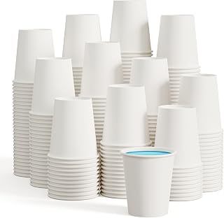 LITOPAK 480 Pack 5 oz Disposable Paper Coffee Cups, White Hot Espresso Cups for Party, Picnic, and Travel