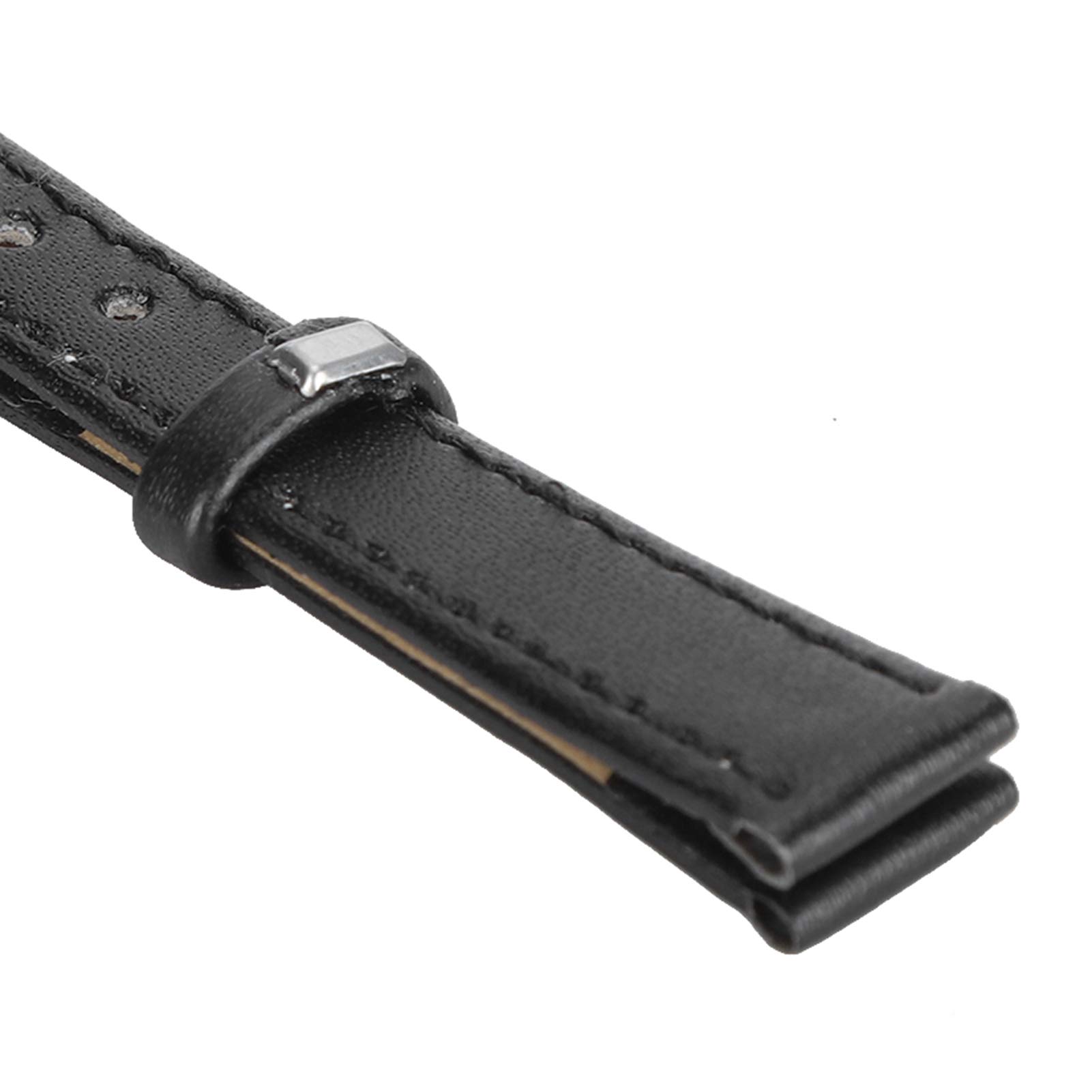 ANKROYU PU Leather Watch Bands, Adjustable Silica Gel Watch Band, Universal Replacement Watch Strap Part Accessory Classical Leather Watch Straps for Men and Women (20mm Black)