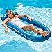 Aqua Comfort Pool Float Lounge – Inflatable Pool Floats for Adults with Headrest and Footrest – Bubble Waves