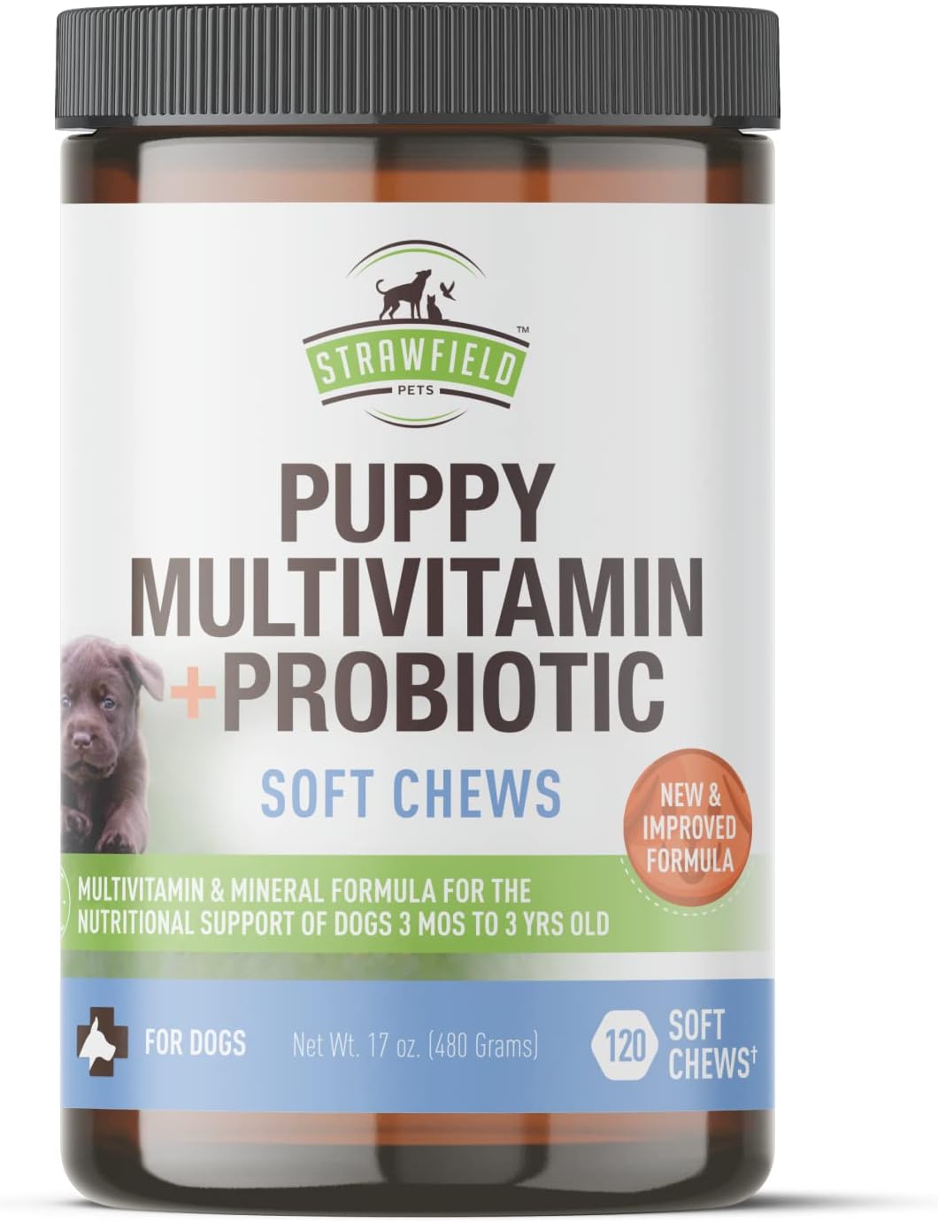Puppy Vitamins and Supplements, Dog Multivitamin 120 GrainFree Multi