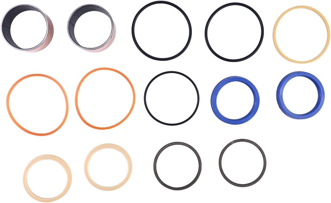 Steering Cylinder Seal Kit 04433-U2050-71 04433U205071 Compatible with Toyota Engine 1DZ 4Y Forklift 42-6FGU25 52-6FGU25 42-6FGCU30
