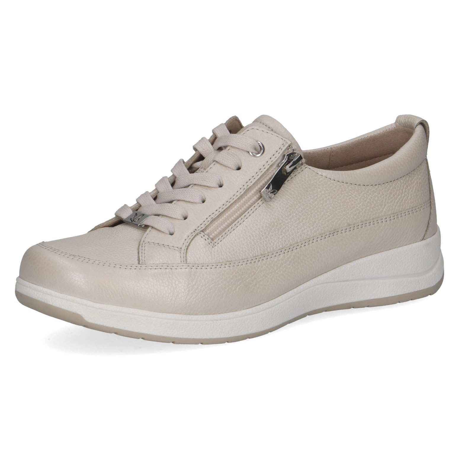 CAPRICE Women's Leather Oxford, White (Pearl Nappa), 6 UK