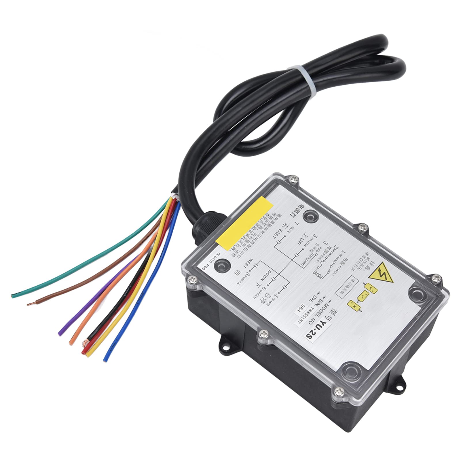 Generic Control Remoto de Radio Industrial para Operación de Grúa Inalámbrica Interruptor de Elevación de Polipasto ABS Duradero con 2 Llaves Adecuado para Uso Pesado (AC 220V)