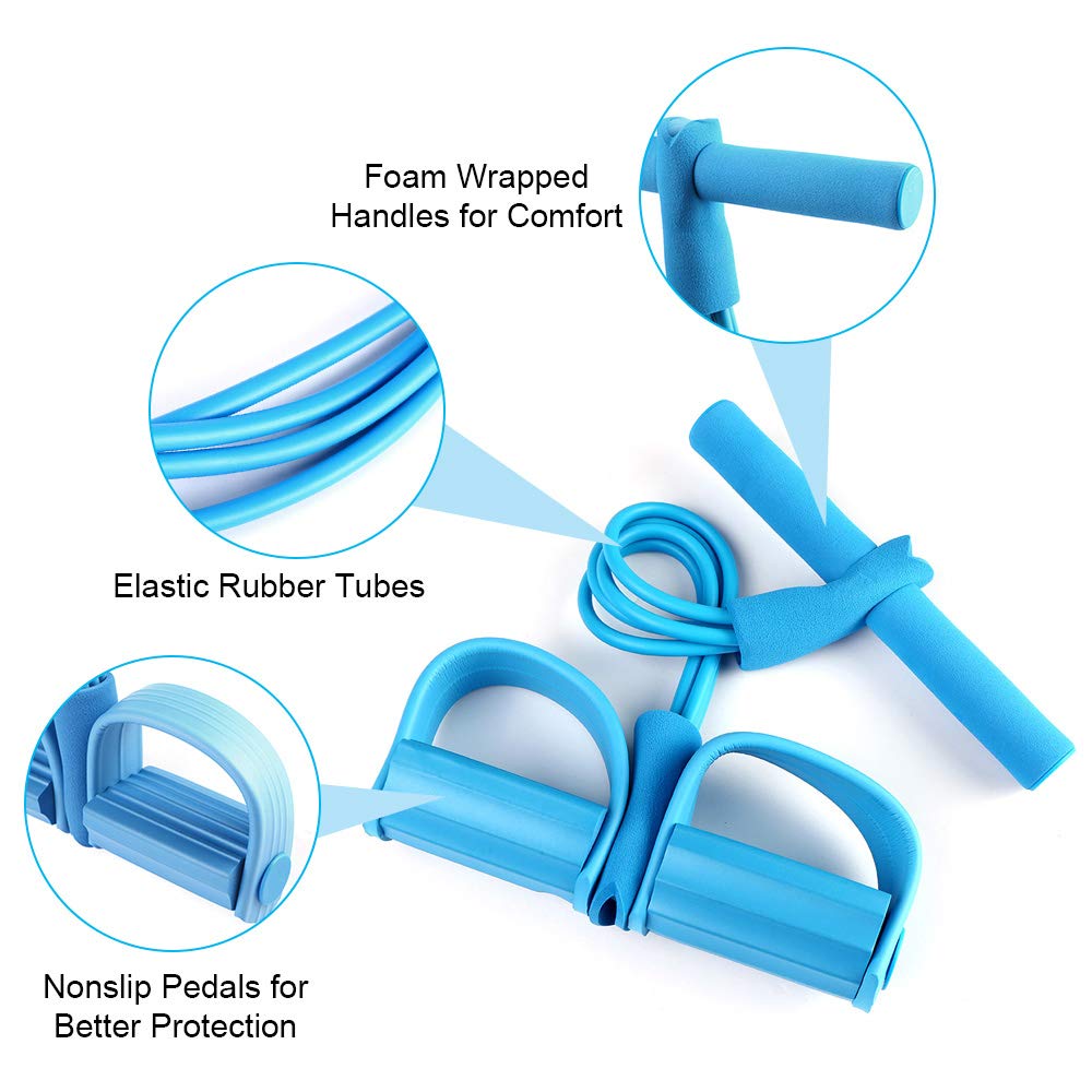 Fitness Widerstandsband Set Mit 10 Gummizügen - Vielseitiges Trainingsband Für Bauch, Beine & Arme