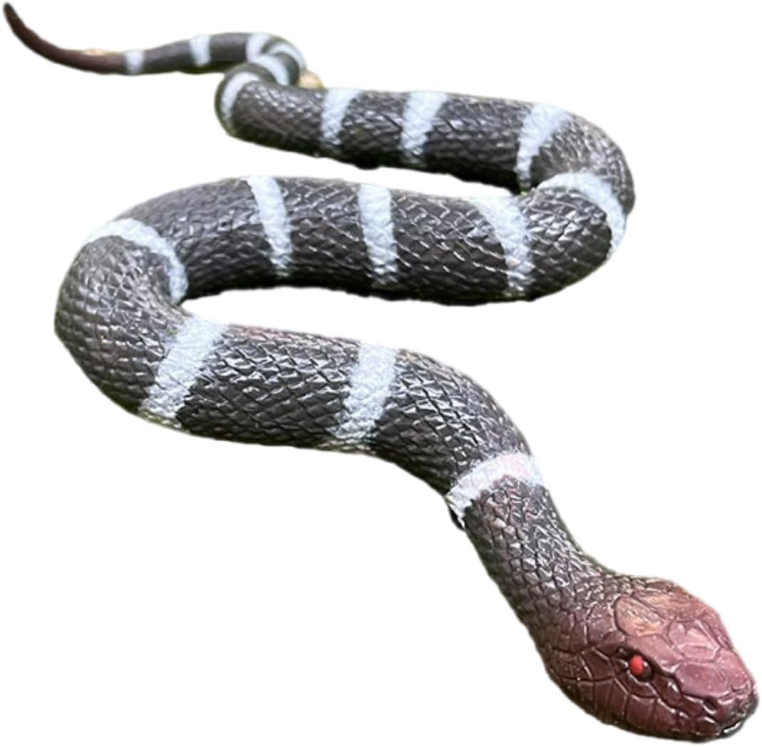 Amazon.com: Lexamen Realistic Fake Snakes Toy Rubber Snake Figure for ...