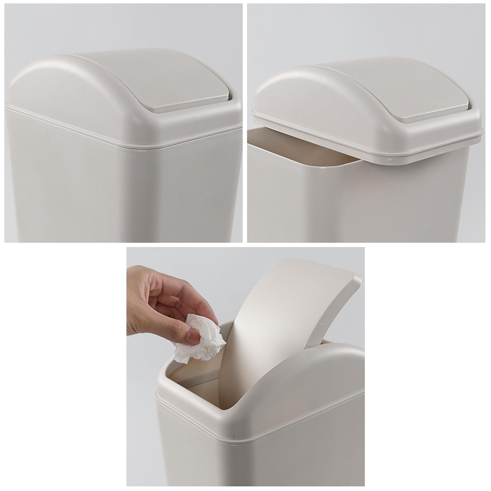 Amazon.com: Ramddy 3.2 Gallon Small Slim Trash Can, 14 Liter