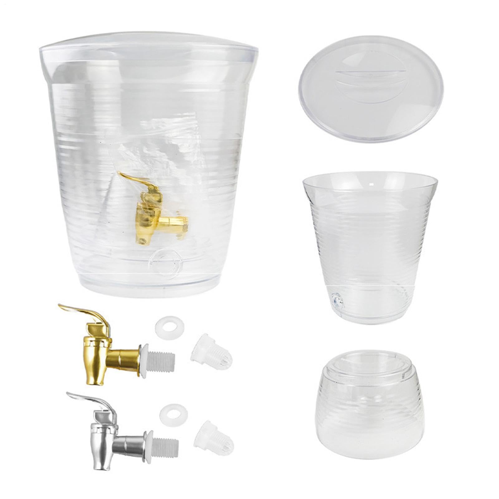 Dispensador de Bebidas 6L Recipiente para Bebidas Frías | Dispensador de Cerveza Fría para Barman, Mujeres, Hombres, Hogar, Oficina, Cafetería, Cumpleaños, Barbacoa, Boda, Picnic