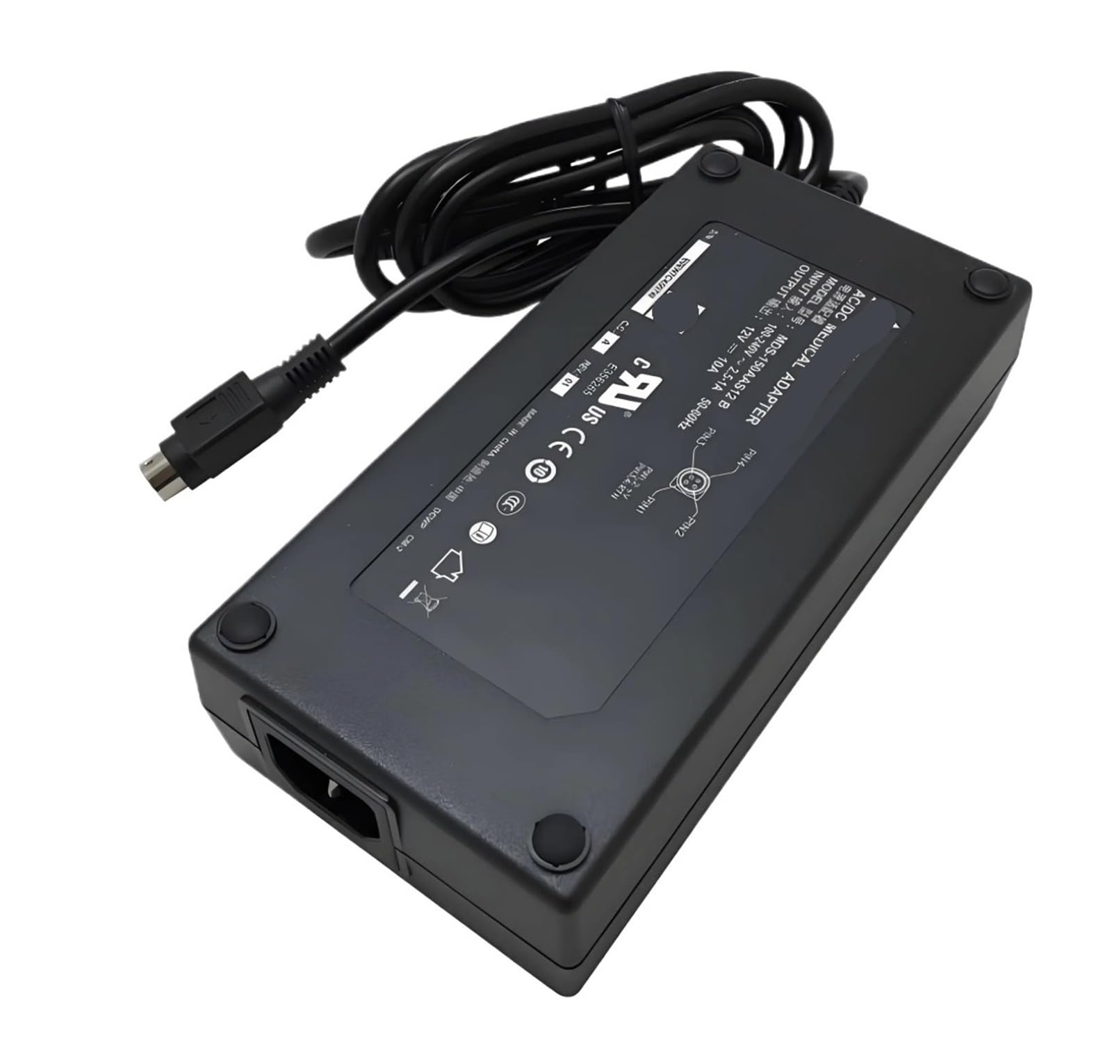 Adaptateur MDS-150AAS12 12V 10A 120W | Chargeur 4 broches alimentation écran et moniteur