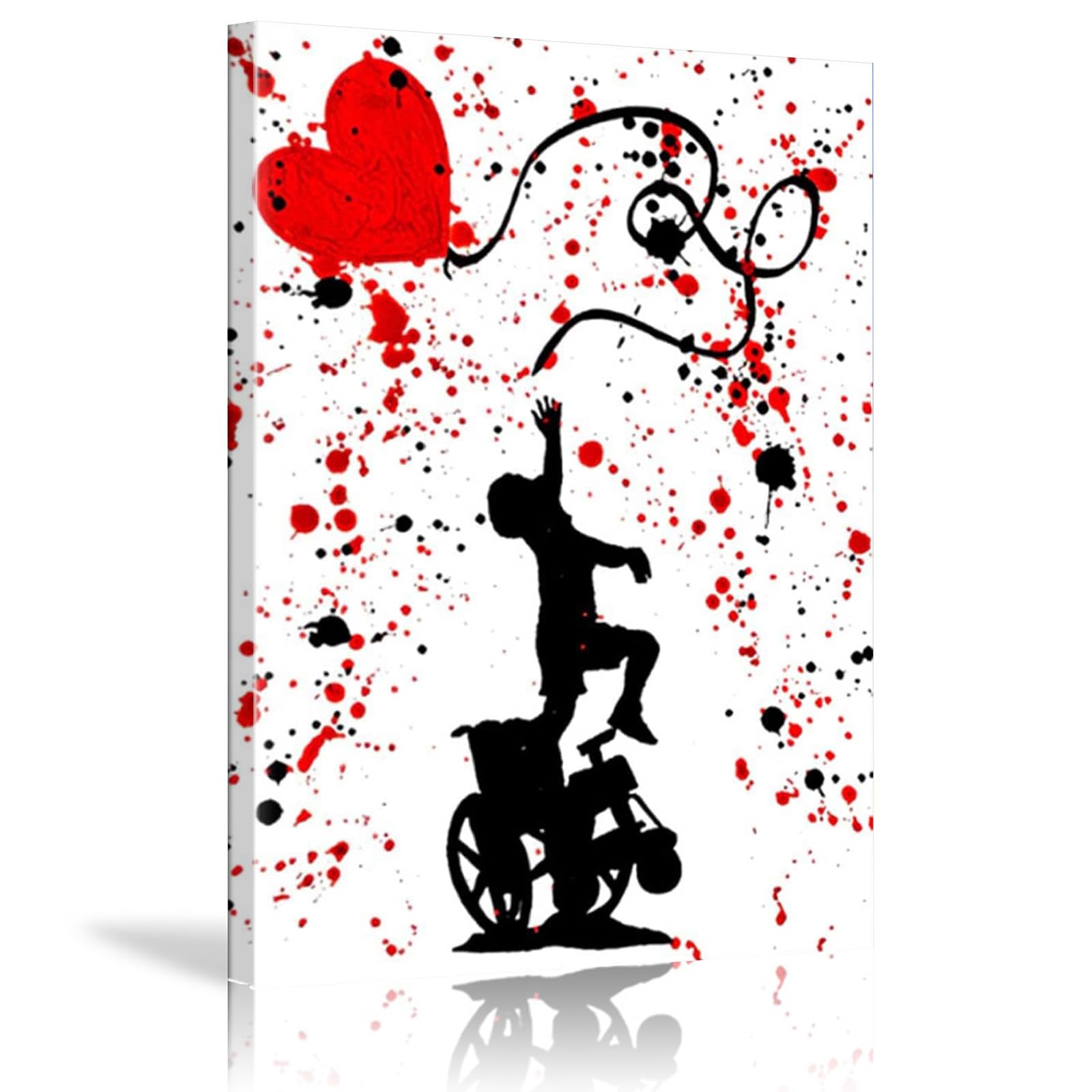 DQTUYIOP Banksy Canvas Wall Art for Living Room Keep Real 60x80cm Inner Frame Vintage Graffiti Street Walls Painting Prints Modern Pop Art Posters Inspirational Artwork