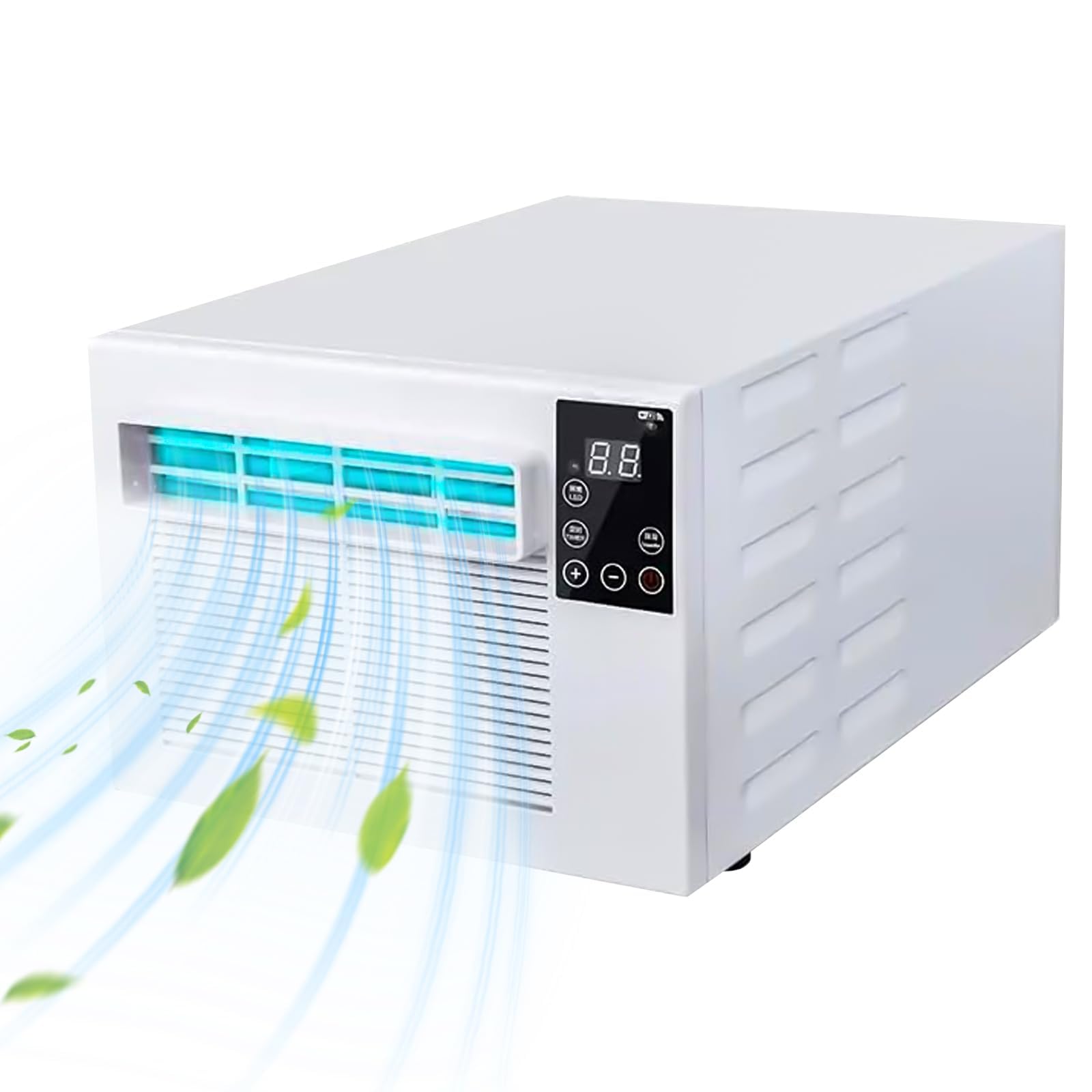 Tragbare 280-W-Mini-Split-Klimaanlage mit Kühlfunktion, intelligenter Zeitschaltuhr und freier Fensteraussicht für Schlafzimmer in Mietwohnungen (kein externes Gerät erforderlich).
