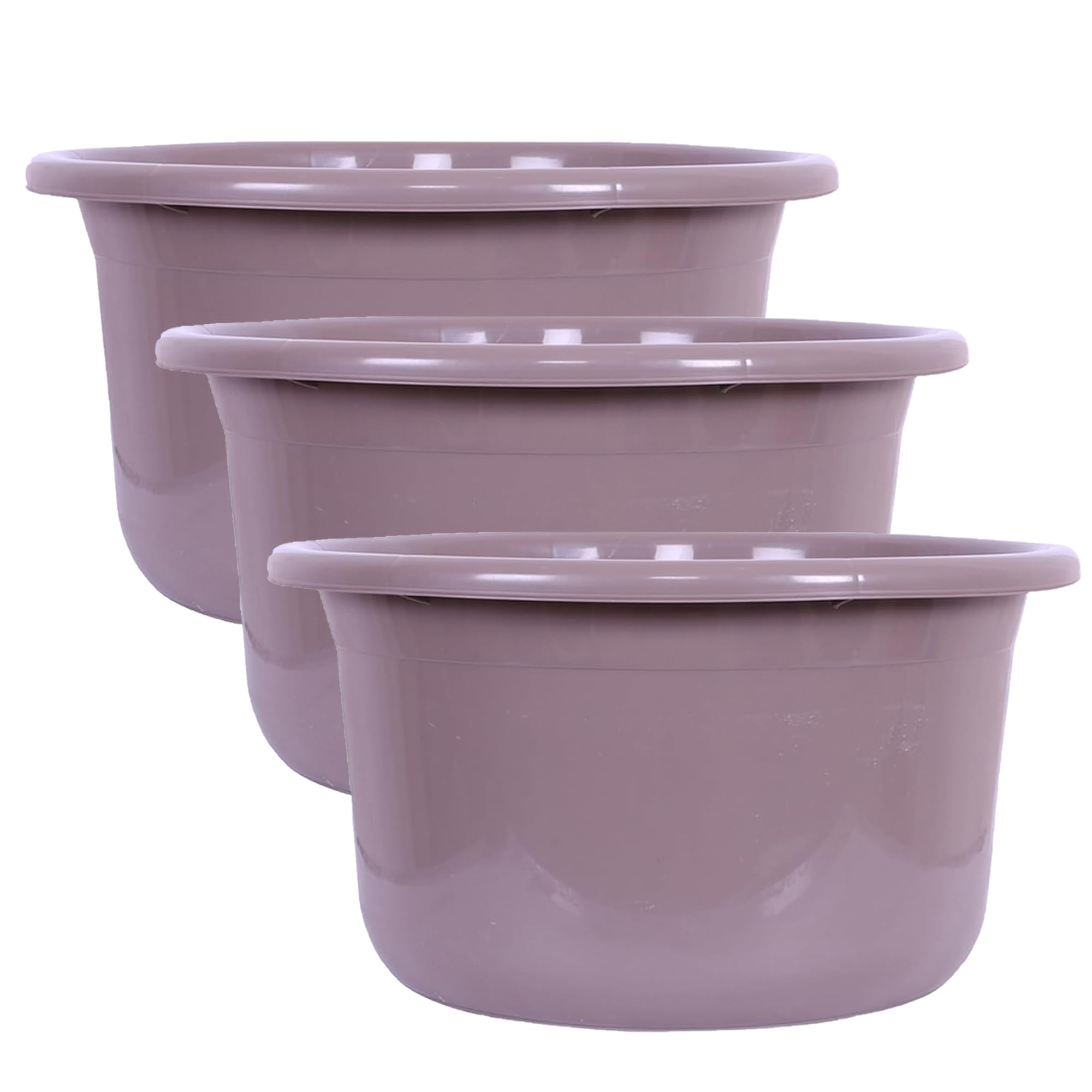 Kuber Industries (Pack of 3) Plastic Tub | Bath Tub of Bathing & Washing | Tub for Bathroom | Bathtub for Baby | Lightweight & Durable Water Tub | TUB-25 LTR | Brown (B0DB1L973D) Amazon Price History, Amazon Price Tracker
