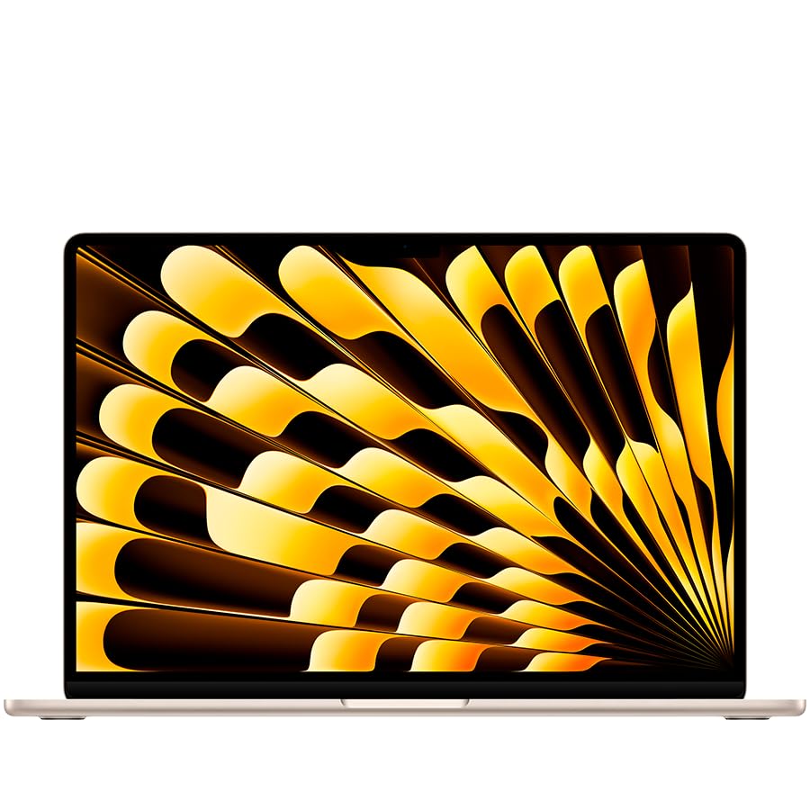 Image of Apple 2025 MacBook Air 15-inch Laptop with M4 chip 15.3-inch Liquid Retina Display, 16GB Unified Memory, 256GB SSD Storage Starlight (Renewed Premium)