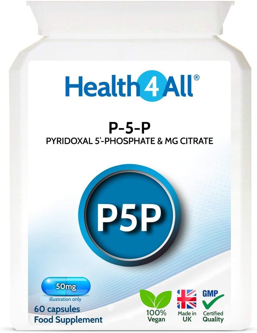 P5P Pyridoxal 5′Phosphate 50mg 60 Capsules (V) Biologically Active