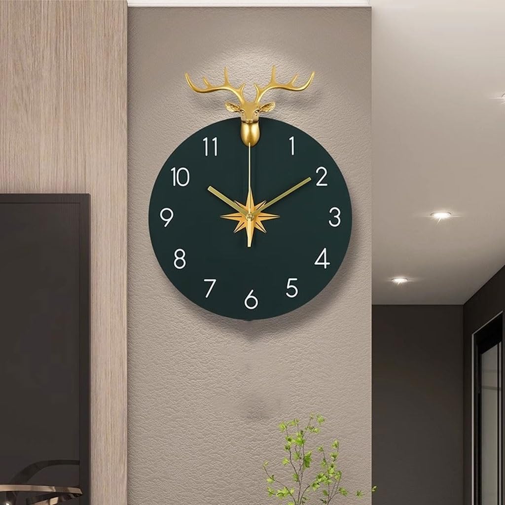 Reloj de Pared Reloj de Pared de Moda for Sala de Estar, hogar, Moderno, Sencillo, con Personalidad, Creativo, nórdico, Ligero, de Lujo. Reloj(M)