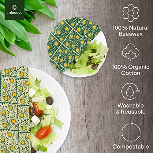Envoltura de cera de abeja lavable y reutilizable hecha de algodón orgánico natural 5