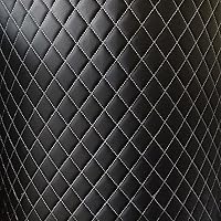 Vista 8 de Tong Gu Doble hilo acolchado imitación cuero vinilo tela espuma respaldo diamante tapicería material (naranja)