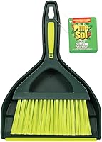 Pine-Sol Mini Dustpan and Brush Set - Compact Nesting Portable Hand Broom & Dustpan for Kitchen, Office, Camping - Green