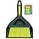 Pine-Sol Mini Dustpan and Brush Set | Nesting Snap-On Design | Portable, Compact Dust Pan and Hand Broom for Cleaning, Green