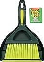 Pine-Sol Mini Dustpan and Brush Set | Nesting Snap-On Design | Portable, Compact Dust Pan and Hand Broom for Cleaning, Green