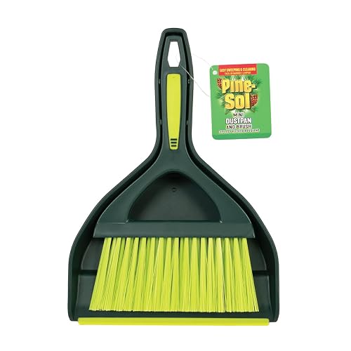 Pine-Sol Mini Dustpan and Brush Set | Nesting Snap-On Design