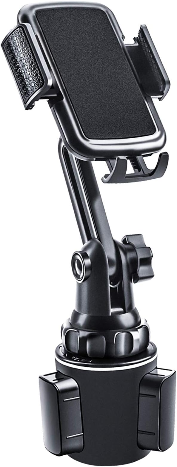 Car Cup Holder Phone Mount, Mikikin Cell Phone Holder Universal Adjustable Cup Holder Cradle Car Mount with Flexible Long Neck for iPhone 12/11 Pro/XR/XS Max/X/8/7 Plus/Samsung S10+/Note 9/S8 Plus/S7