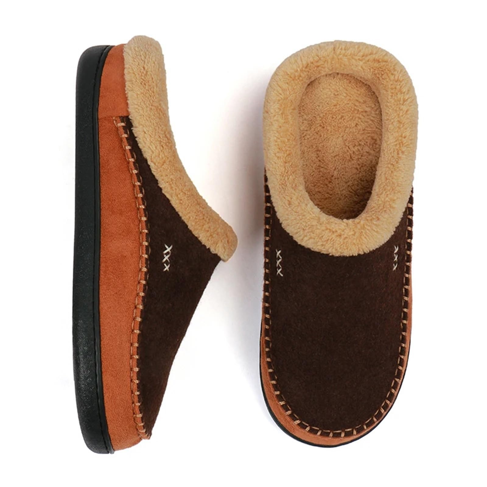 Pantofole Calde Invernali Home Uomo Pantofole Invernali Peluche Calde Scarpe Casa Interno Camera da Letto Ciabatte in Cotone Comode Per L'Inverno