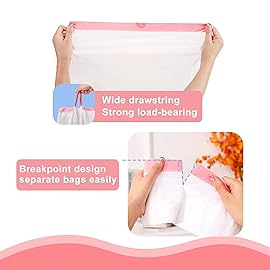 Small Trash Bag 4 Gallon Drawstring Garbage Bags For Small Trash Cans 2-4 Gallon, Office kitchen Bathroom, Thickened Stretchy (100 Count)