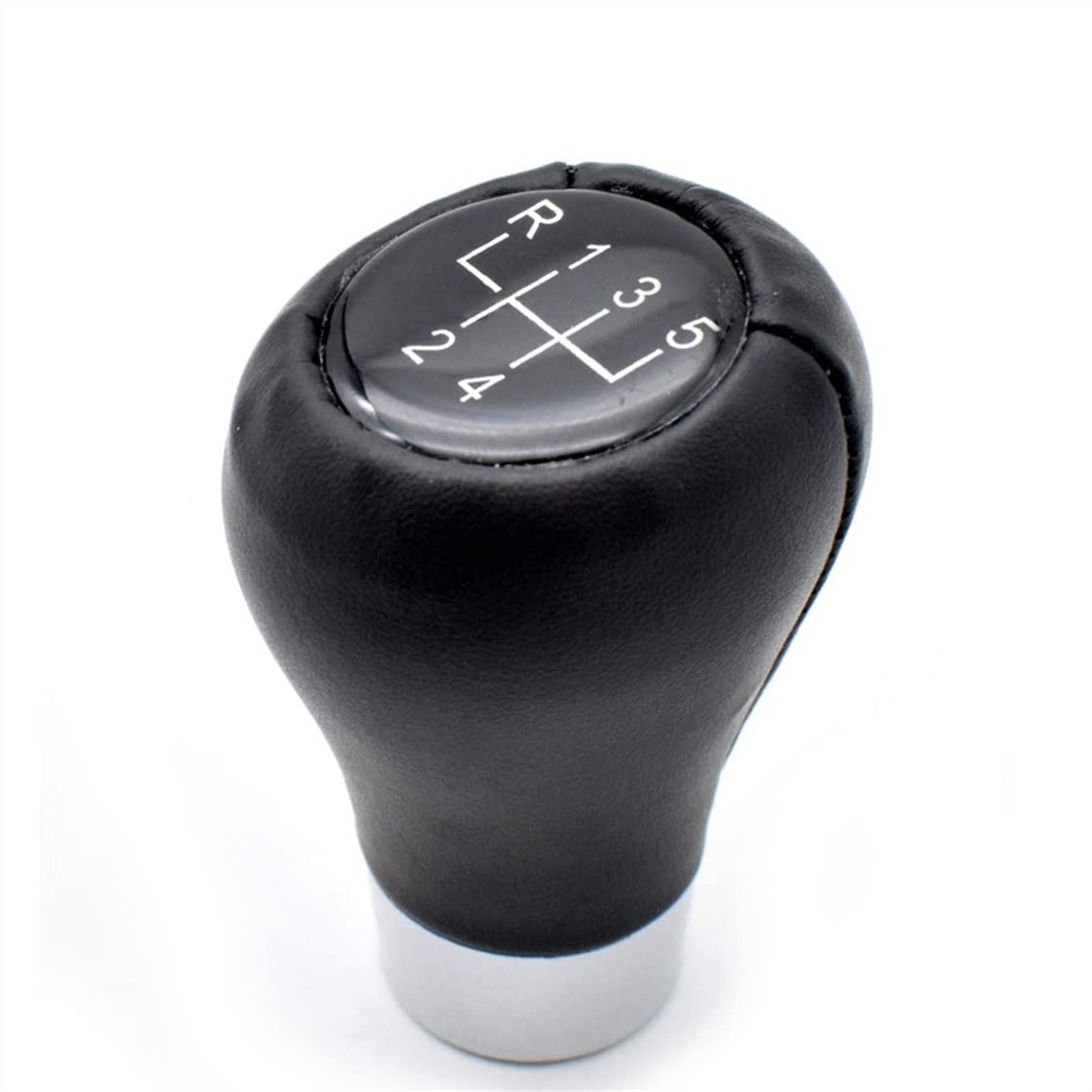 Pommeau De Levier De Vitesse BMW - Compatible Série 1/3/5/6, E36/E46/E60/E90 - 6 Vitesses, Noir Et Argent
