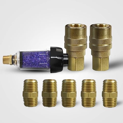 Miniatura 3 de LE LEMATEC ZN312E-Paquete de accesorios de filtro de aire desecante y accesorios de herramientas de aire de 3 pulgadas