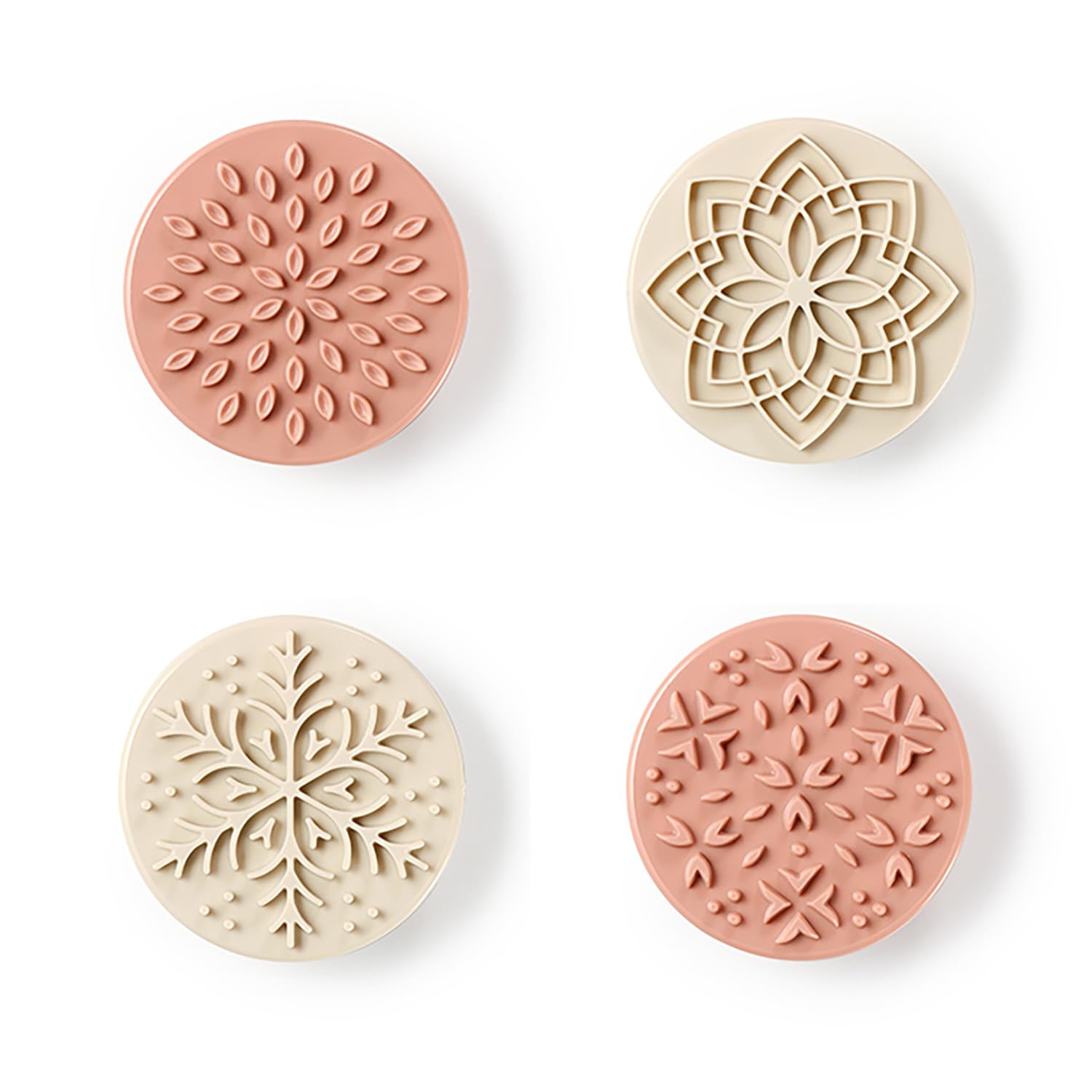 Tescoma Delicia 630853 Cookie and Gingerbread Stamps, 4 Pieces with Different Decorations