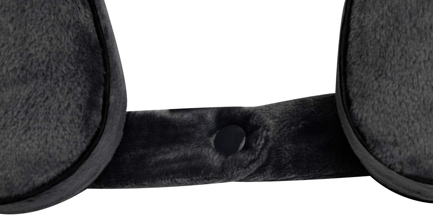 World's Best Cushion/Soft Memory Foam Neck Pillow, Charcoal