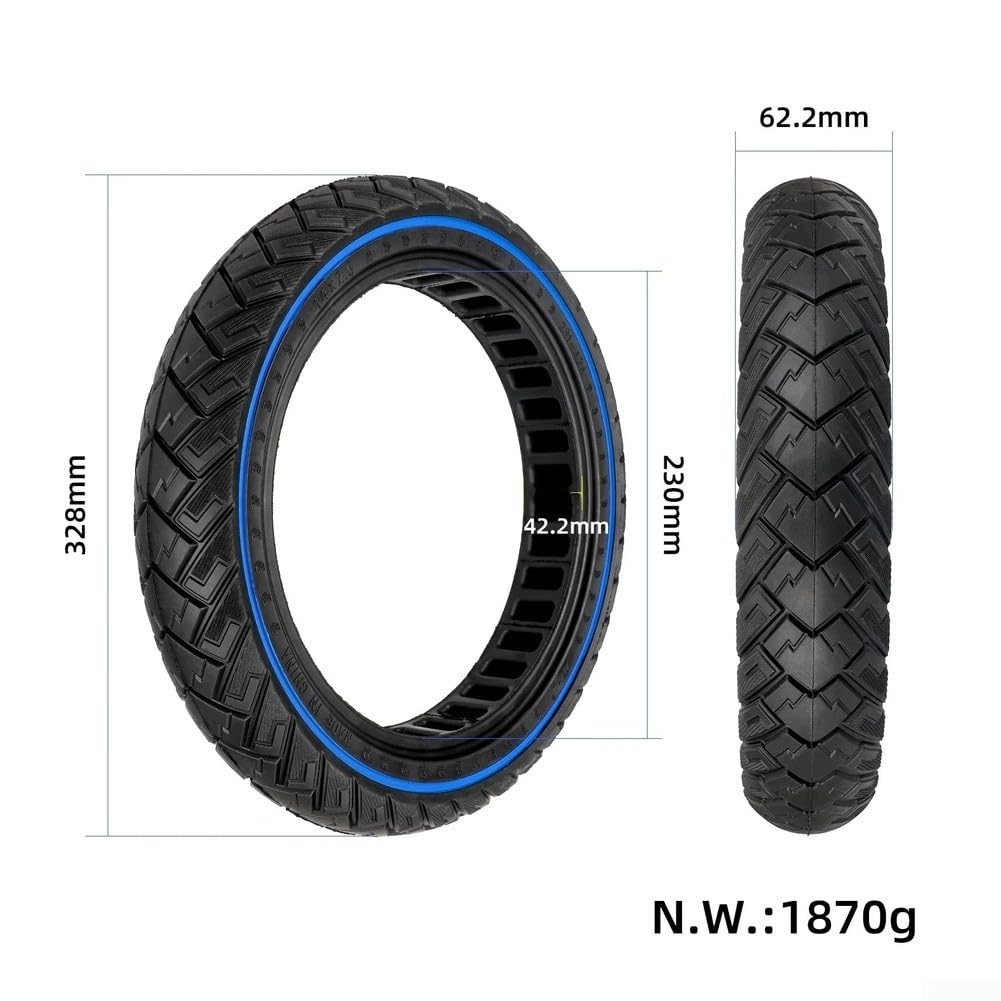 Pneu tout-terrain solide 14 x 2,5 pour adulte électrique pour scooters