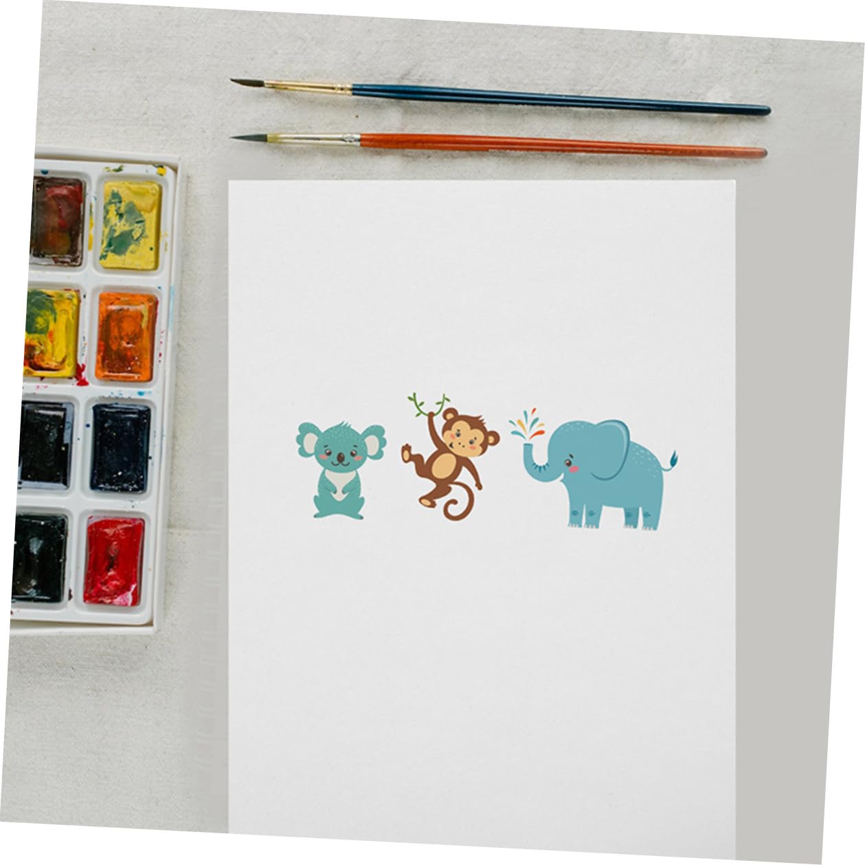 Alipis 100 Blatt Weißes Aquarellpapier aus Papier für Kinder und Studenten zum Zeichnen und Skizzieren Wasserfarbenfest und 160g