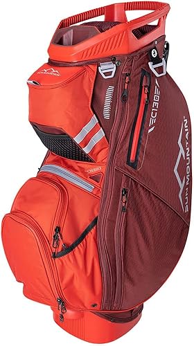 Sun Mountain C-130 Bolso Carrito '24 - Port Rush Rojo