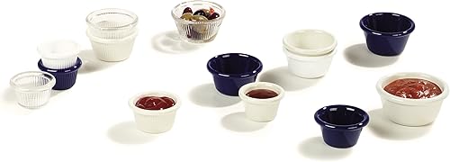 Miniatura 7 de Carlisle FoodService Products 4312603 SAN Ramequin liso, capacidad de 6 onzas, altura de 1.80 pulgadas, negro (caja de 48)