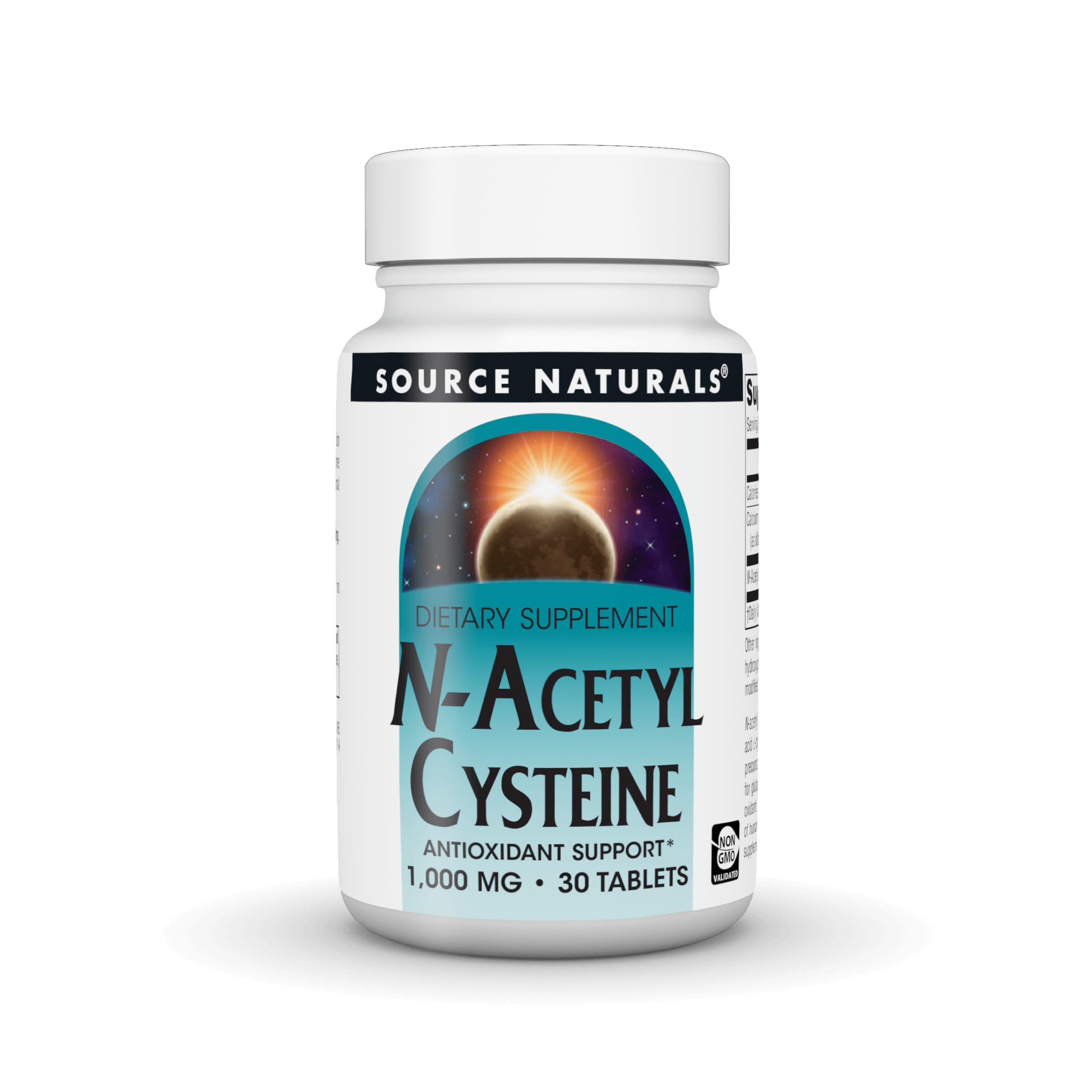 Source Naturals N-Acetyl Cysteine, 1000 mg - 30 Tablets 30 Count (Pack of 1)