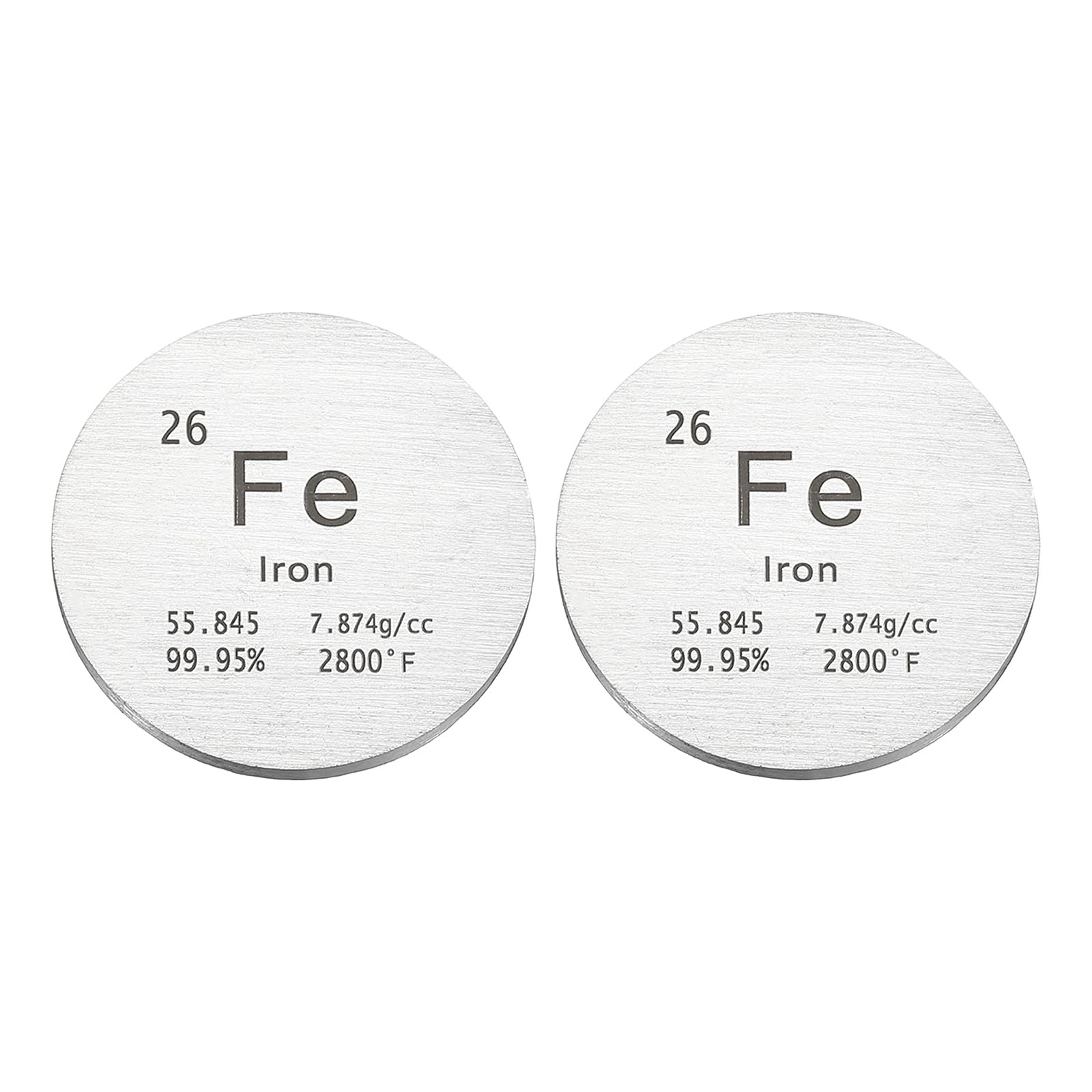 Disque en fer 1 inch PATIKIL pour expérience de chimie et labo x2