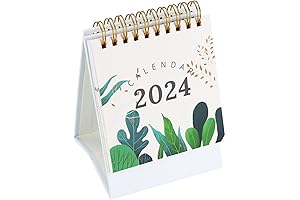 Mini Desk Calendar 2023 Plants, Small Desk Calendar 2024, Small Desktop Calendar
