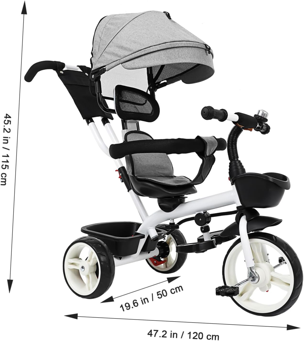 Tricycle Stroller for Lightweight with Stylish Design Comfortable Ride for Family Outings and Travel