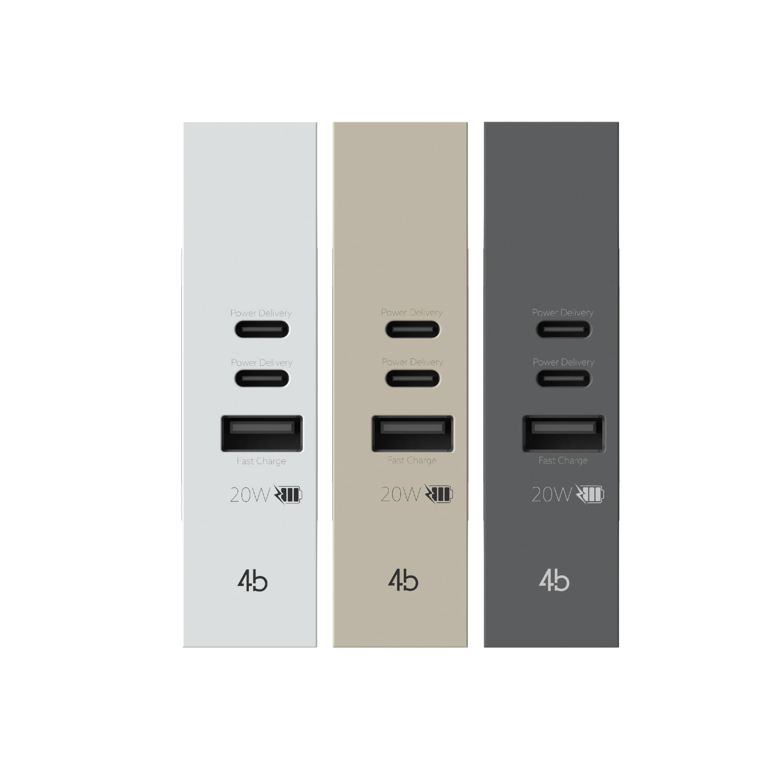 4box Presa P40 trivalente con uscita USB tipo C compatibile Bticino Matix Bianca