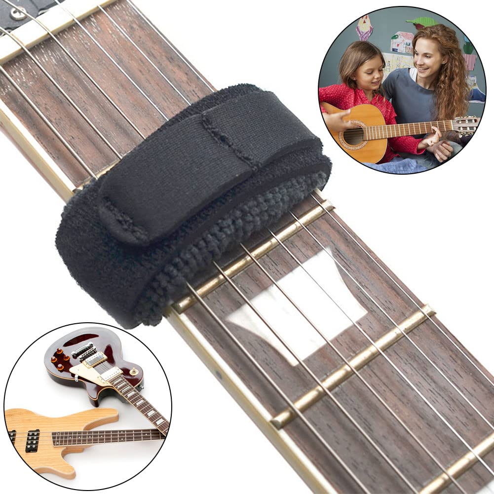 Guitarra Bajo Cuerda Mudo, Silencio de Guitarra, Correa de Silencio para Guitarra, Silenciador de Cuerdas de Guitarra, Noise Reducer Dampener para Guitarras, Bajos y Otros Instrumentos de Cuerda