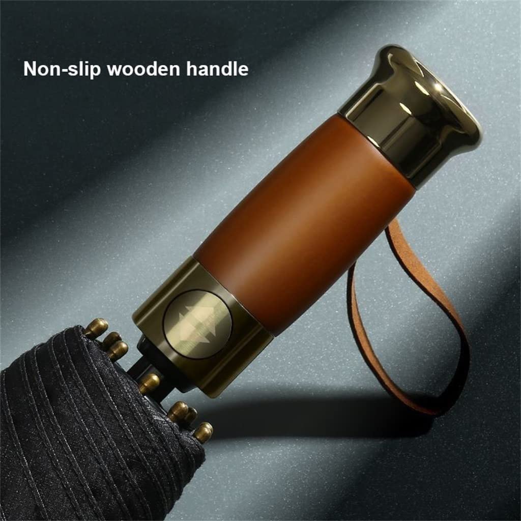 Beschichtung Gegen Automatikschirm 3-Fach Klappbarer Business Regenschirm Herren Damen Regenschirm Sonnenschirm Regenschirm Windsicher Leicht Klassisch