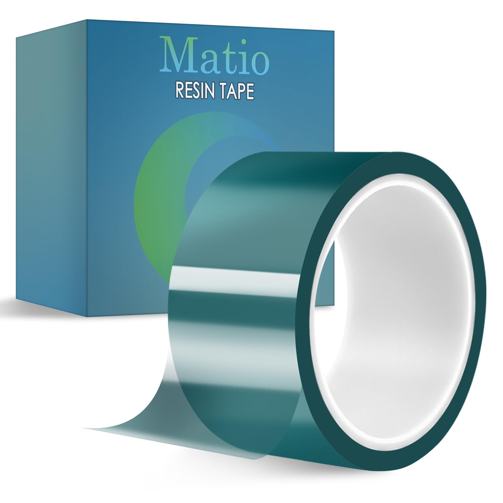 MatioResin Tape for Epoxy Resin Molding, Upgrade Adhesive Epoxy Tape 2IN W x 108FT L High Temperature Resistance Easy Peel Release Tape for DIY Jewelry,River Table,Hollow Frame Bezel